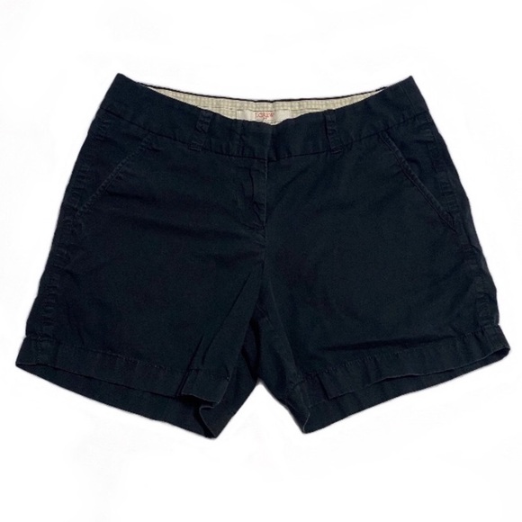 LJ. Crew Black Broken-In Chino Shorts Size 0